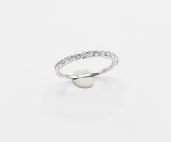 14 Karat White Gold .45 Carat Natural Diamond Anniversary Band Ring