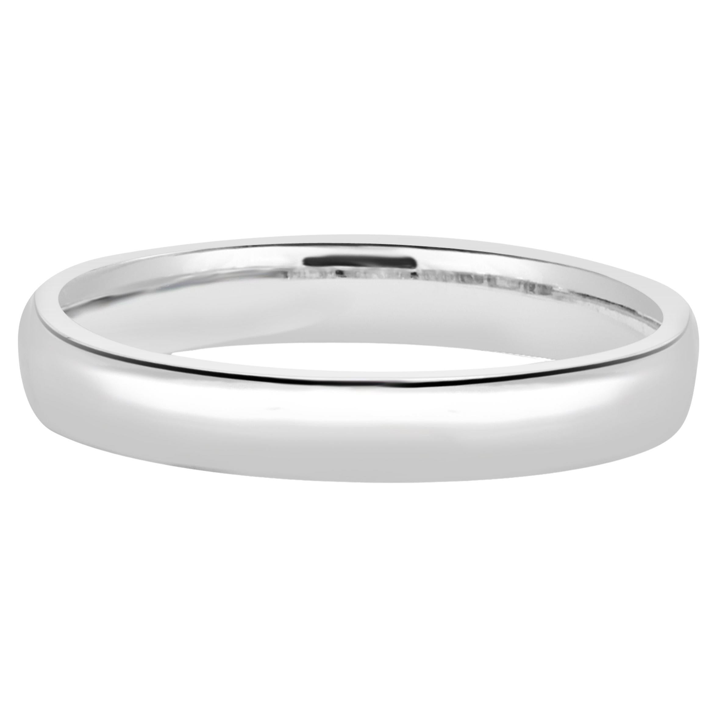 14 Karat White Gold 4MM Band