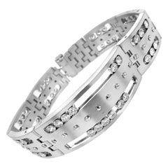 14 Karat White Gold 8 Carat Diamond Bracelet