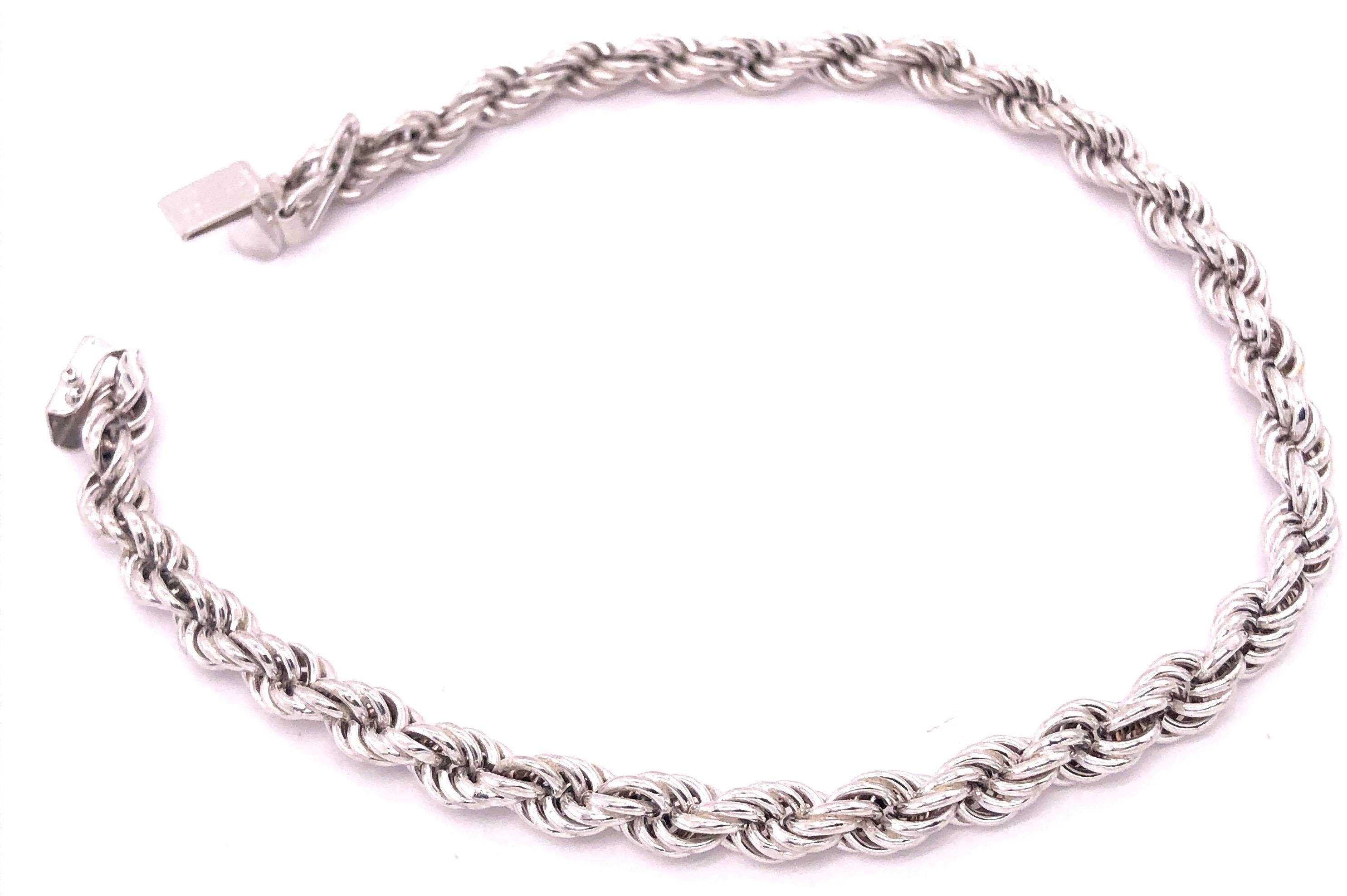 Modern 14 Karat White Gold Bracelet For Sale