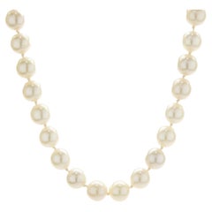 14 Karat White Gold Akoya Pearl Necklace
