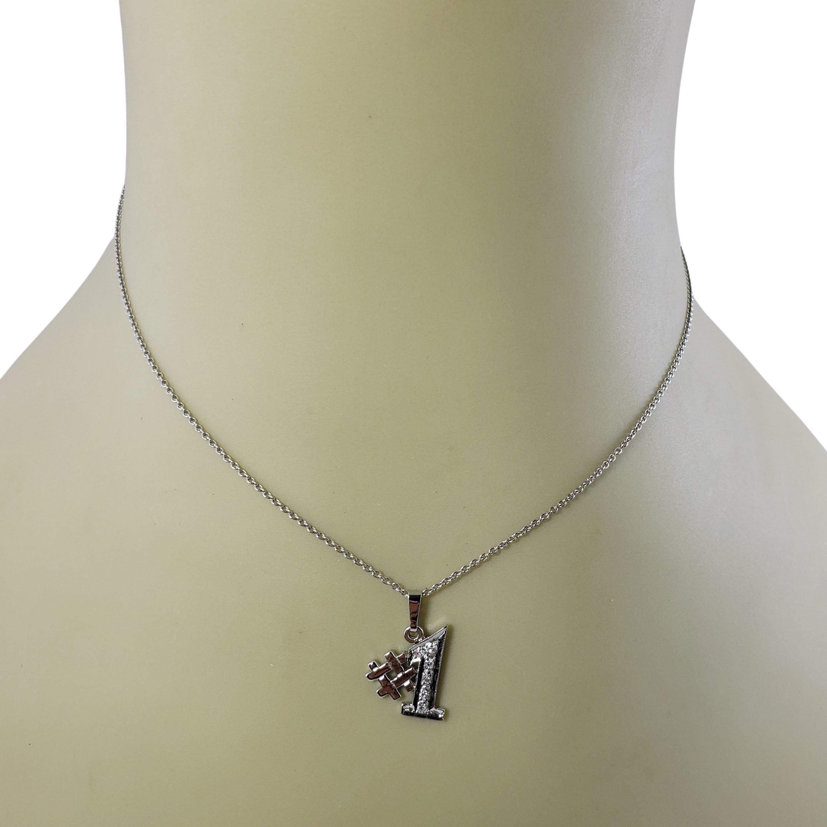Oro bianco 14 carati e diamante #1 in vendita 2