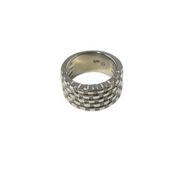 14 Karat White Gold and Diamond Band Ring