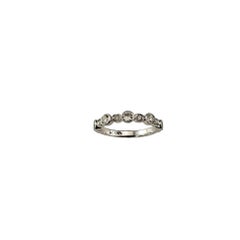 Anillo de oro blanco de 14 quilates y diamantes talla 3 #18247