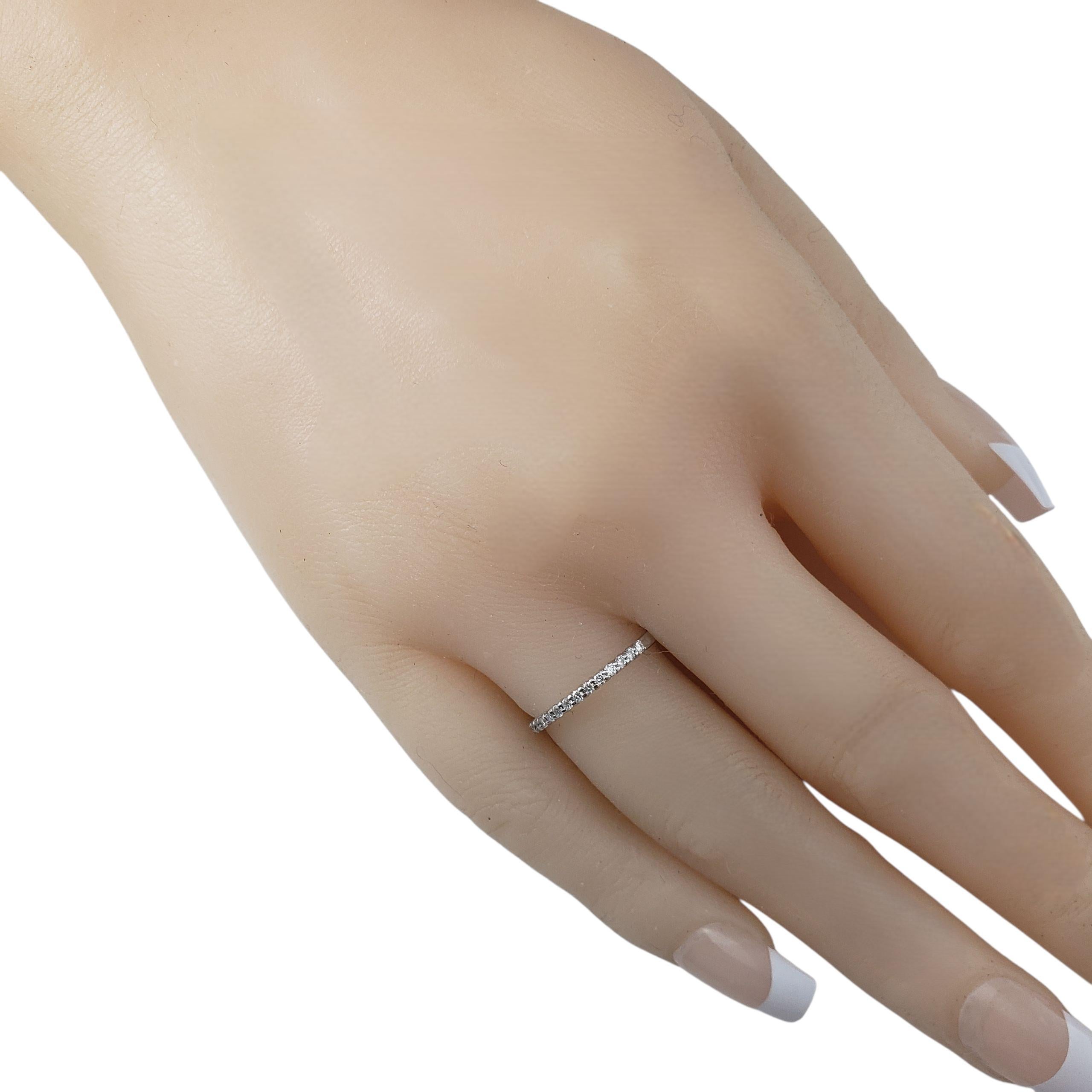 Anillo de oro blanco de 14 quilates y diamantes talla 5.25-5.5 #22309 en venta 2