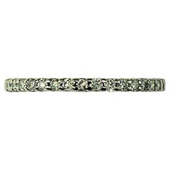 Anillo de oro blanco de 14 quilates y diamantes talla 5.25-5.5 #22309