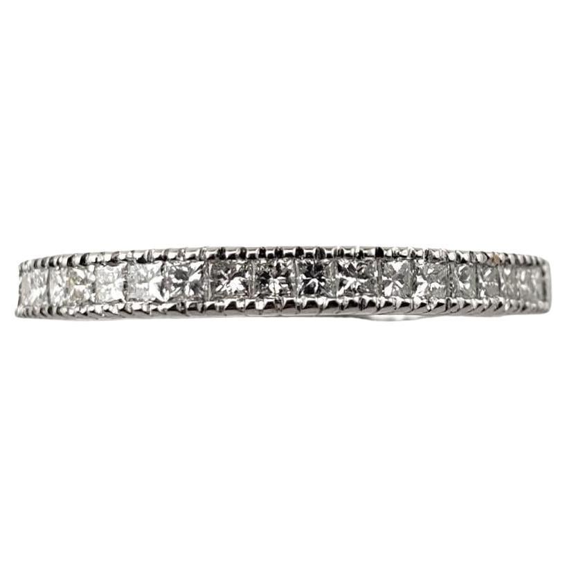 Anillo de oro blanco de 14 quilates y diamantes talla 6,5 #20830