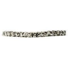 14 Karat White Gold and Diamond Band Ring