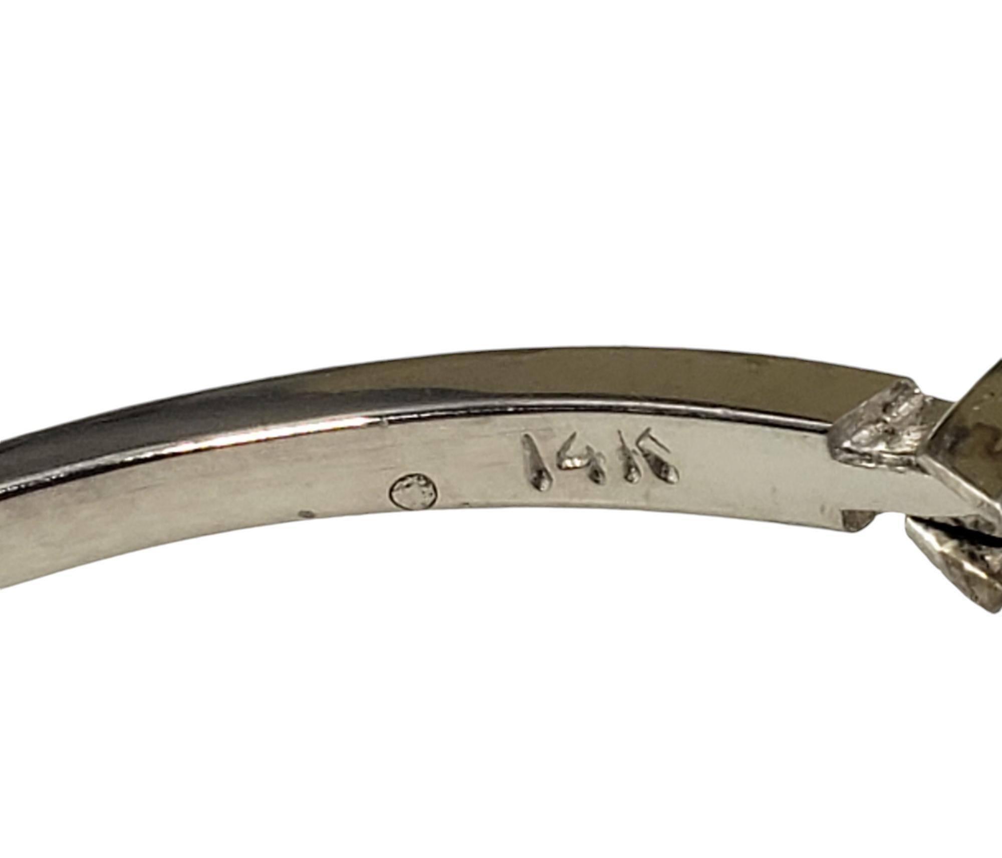  Bracelet jonc en or blanc 14 carats et diamants n° 18738 Pour femmes 
