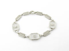 14 Karat White Gold and Diamond Bracelet