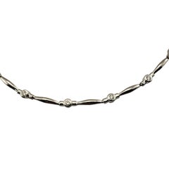 Pulsera de oro blanco de 14 quilates y diamantes