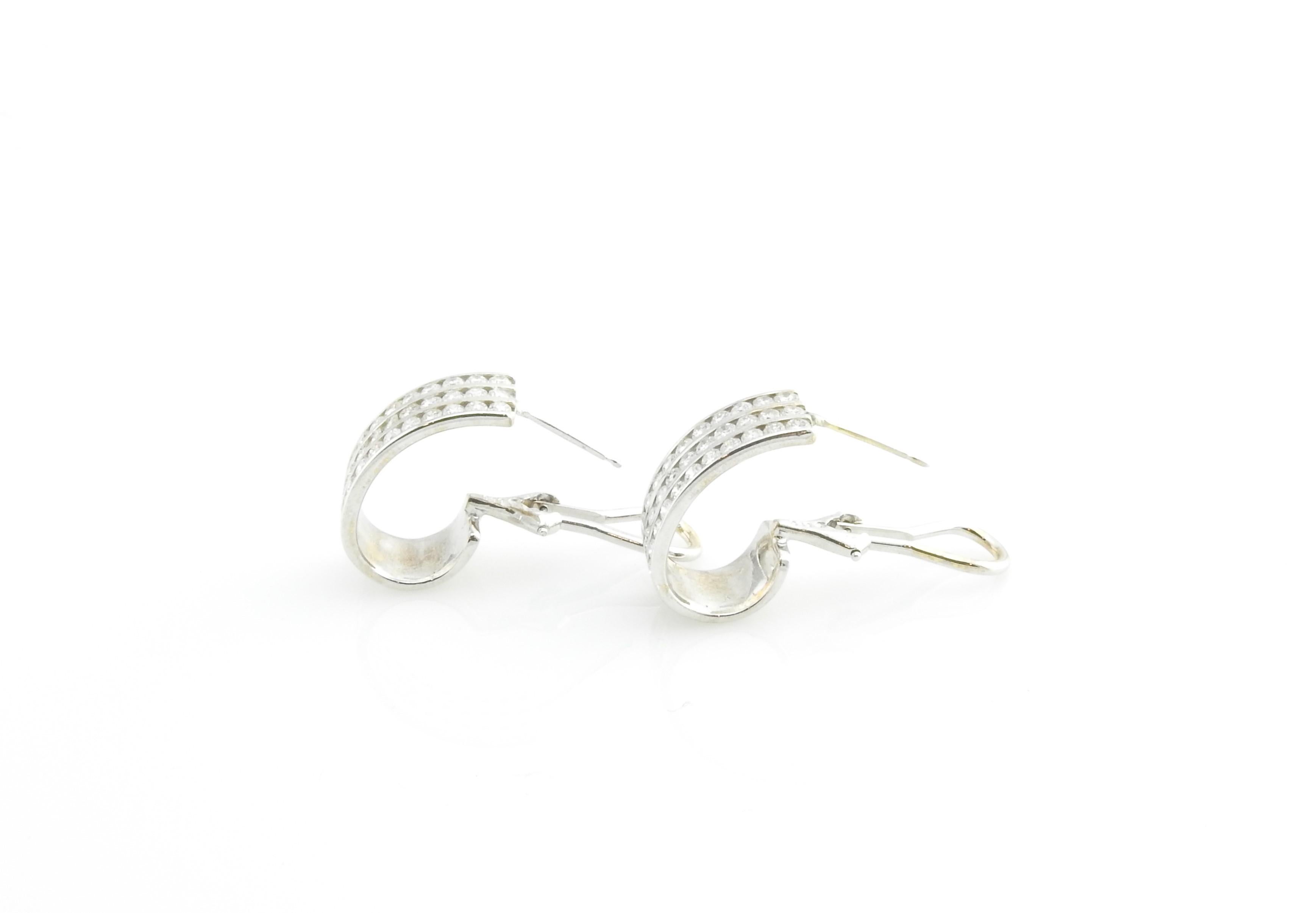 14 karat white gold earrings