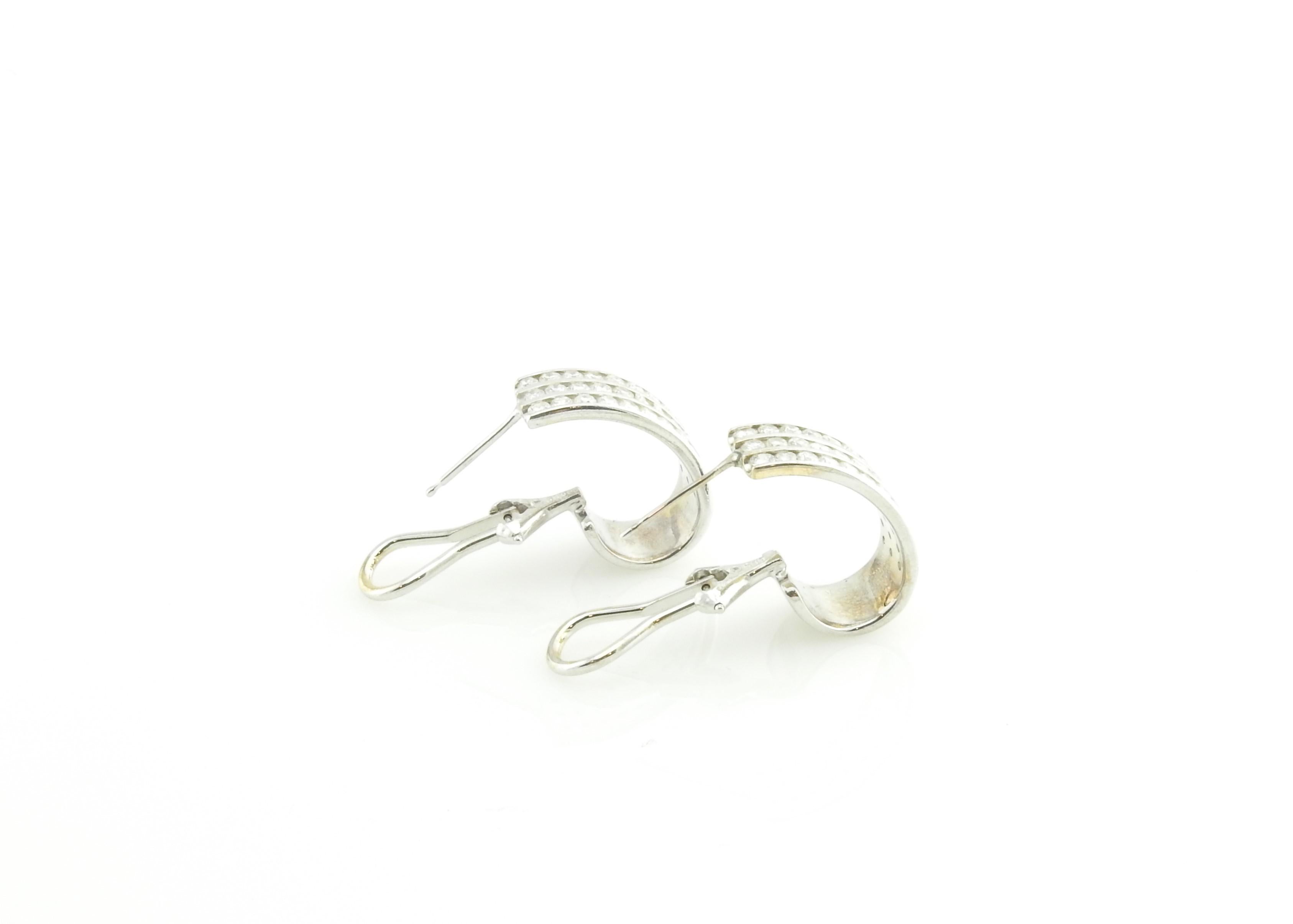 white gold diamond earrings