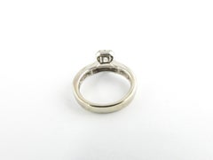 14 Karat White Gold and Diamond Engagement Ring