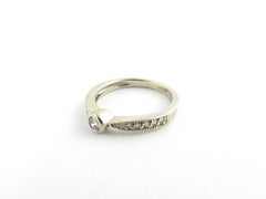 14 Karat White Gold and Diamond Engagement Ring