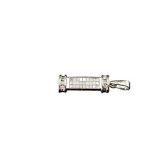 14 Karat White Gold and Diamond Pendant #21549
