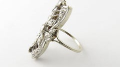 14 Karat White Gold and Diamond Ring