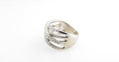 14 Karat White Gold and Diamond Ring