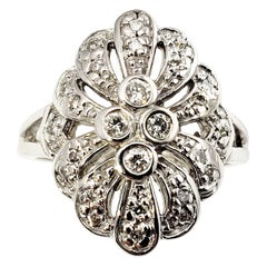 14 Karat White Gold and Diamond Ring