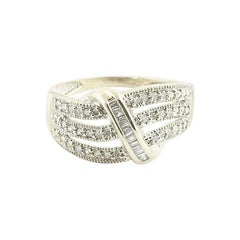 14 Karat White Gold and Diamond Ring