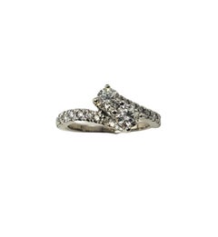 14 Karat White Gold and Diamond Ring
