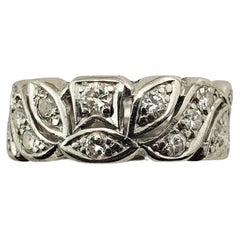 Vintage 14 Karat White Gold and Diamond Ring