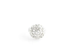 14 Karat White Gold and Diamond Ring