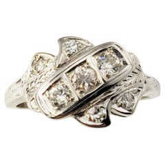 14 Karat White Gold and Diamond Ring