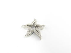 14 Karat White Gold and Diamond Starfish Pendant