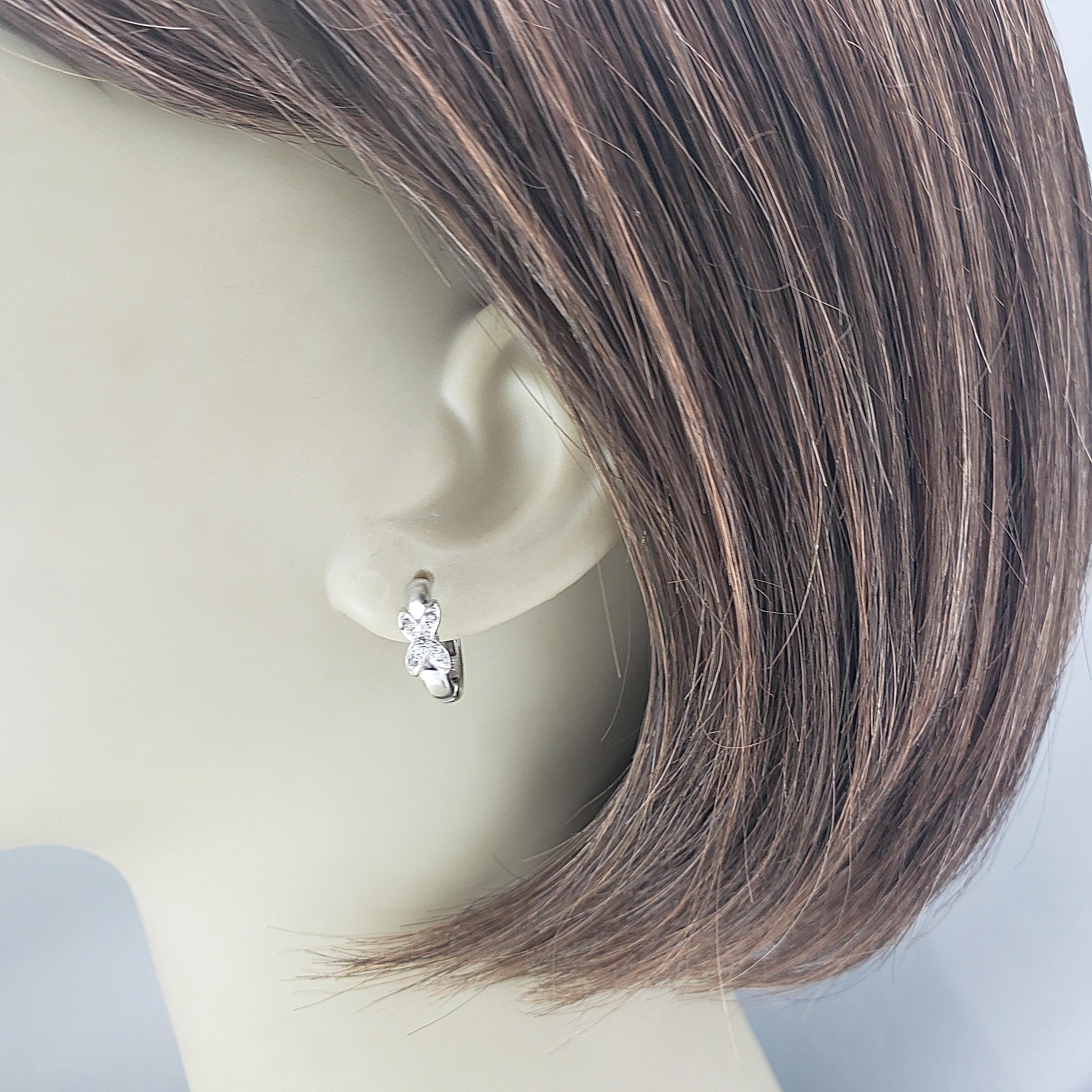 14 Karat White Gold and Diamond 