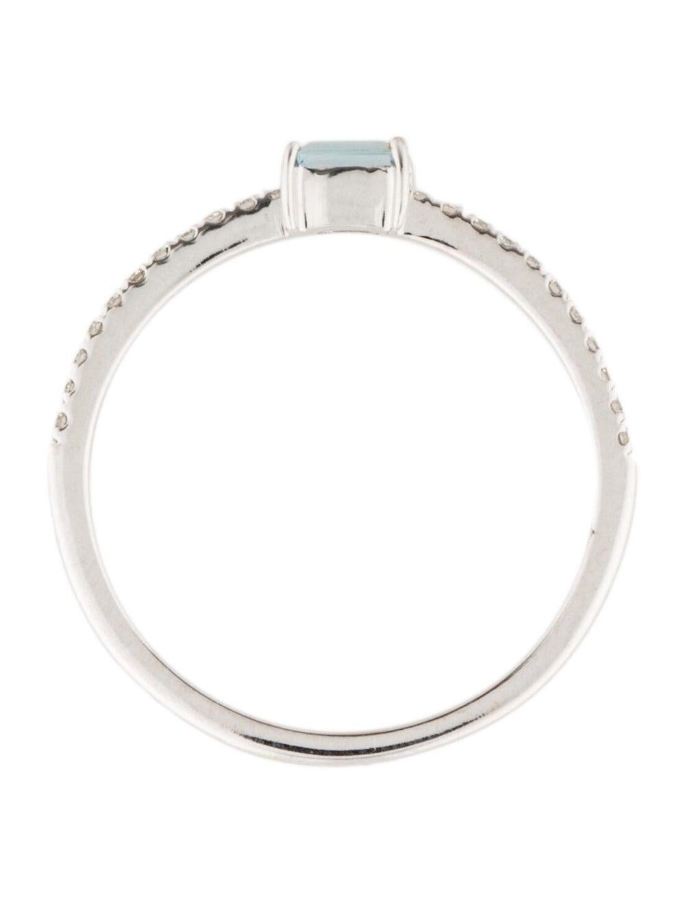 march birthstone stackable ring