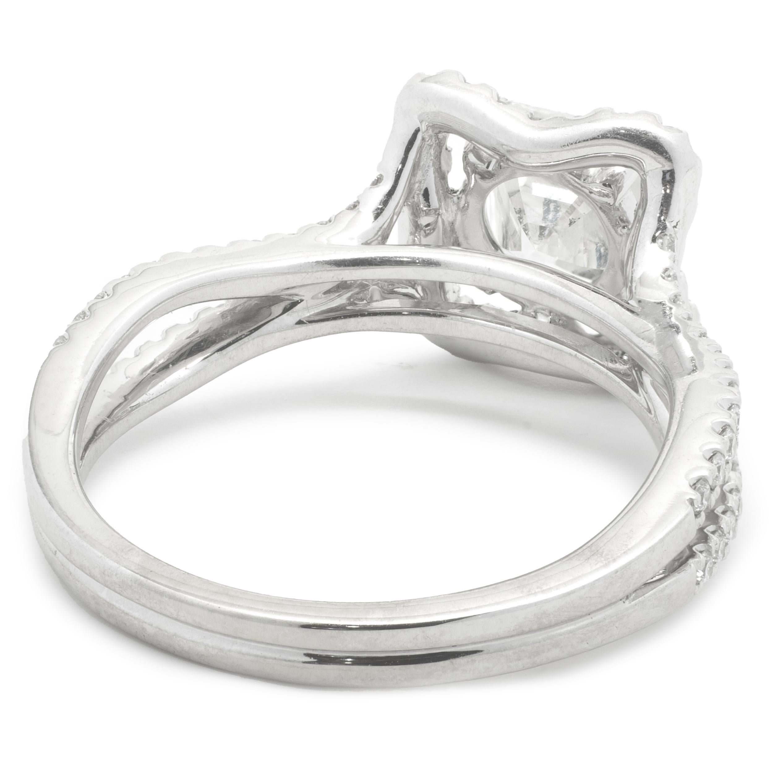 i color diamond 14kt white gold pear shape ring