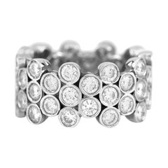 white gold wedding rings 14 Karat White Gold Asymmetric Wedding Band