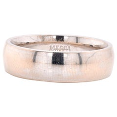 14 Karat White Gold Band