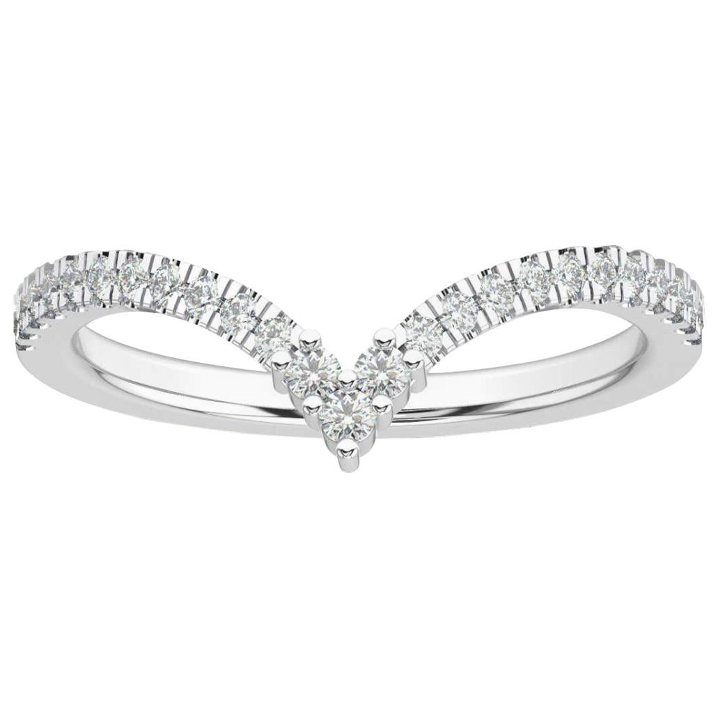 Anillo de Diamantes Belle de Oro Blanco de 14 Quilates '1/5 Quilate