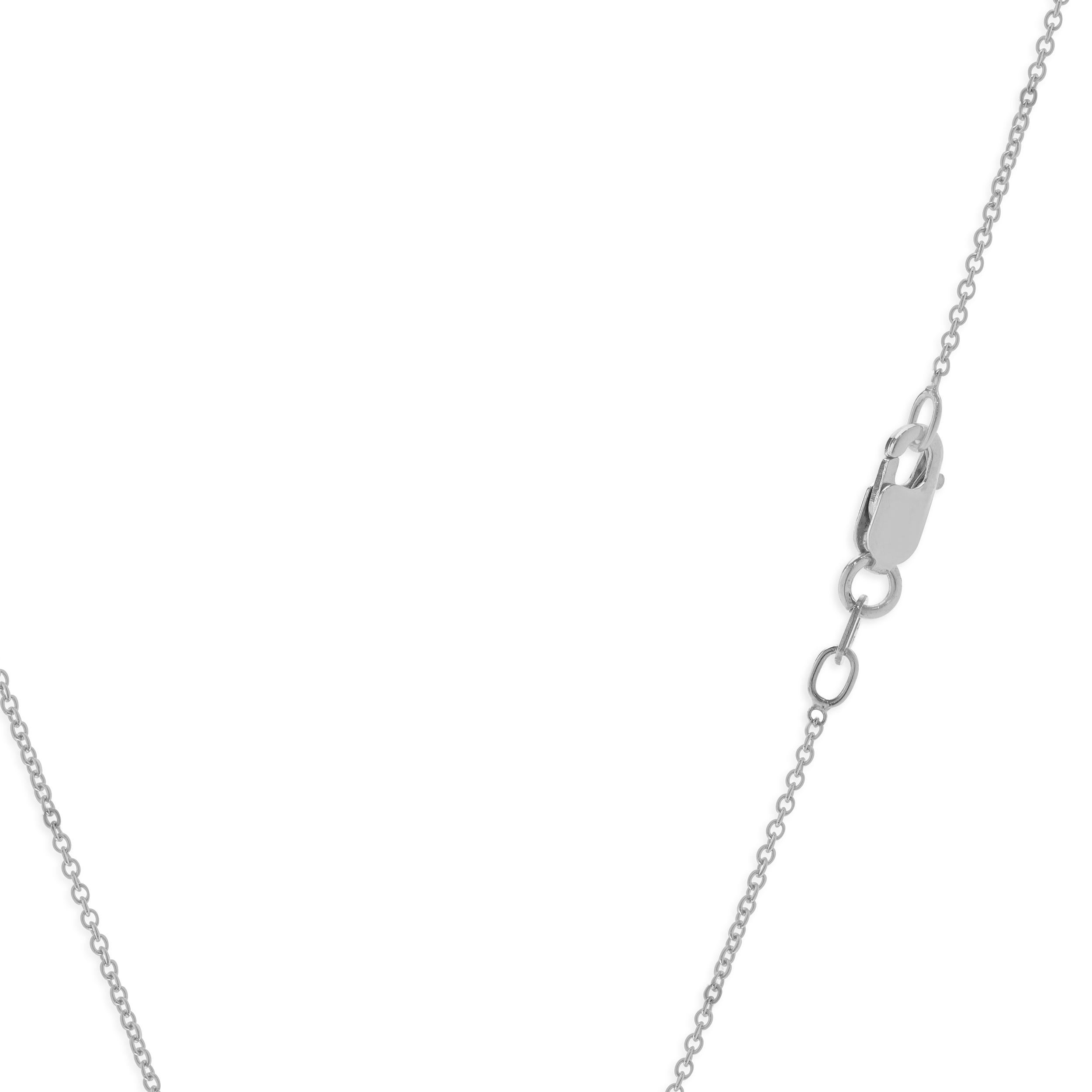Collana Overpass con diamanti bianchi e neri in oro bianco 14 carati In condizioni ottime in vendita a Scottsdale, AZ