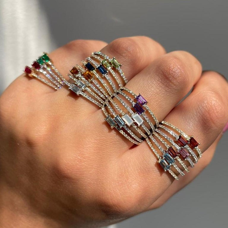 Stackable outlet birthstone rings