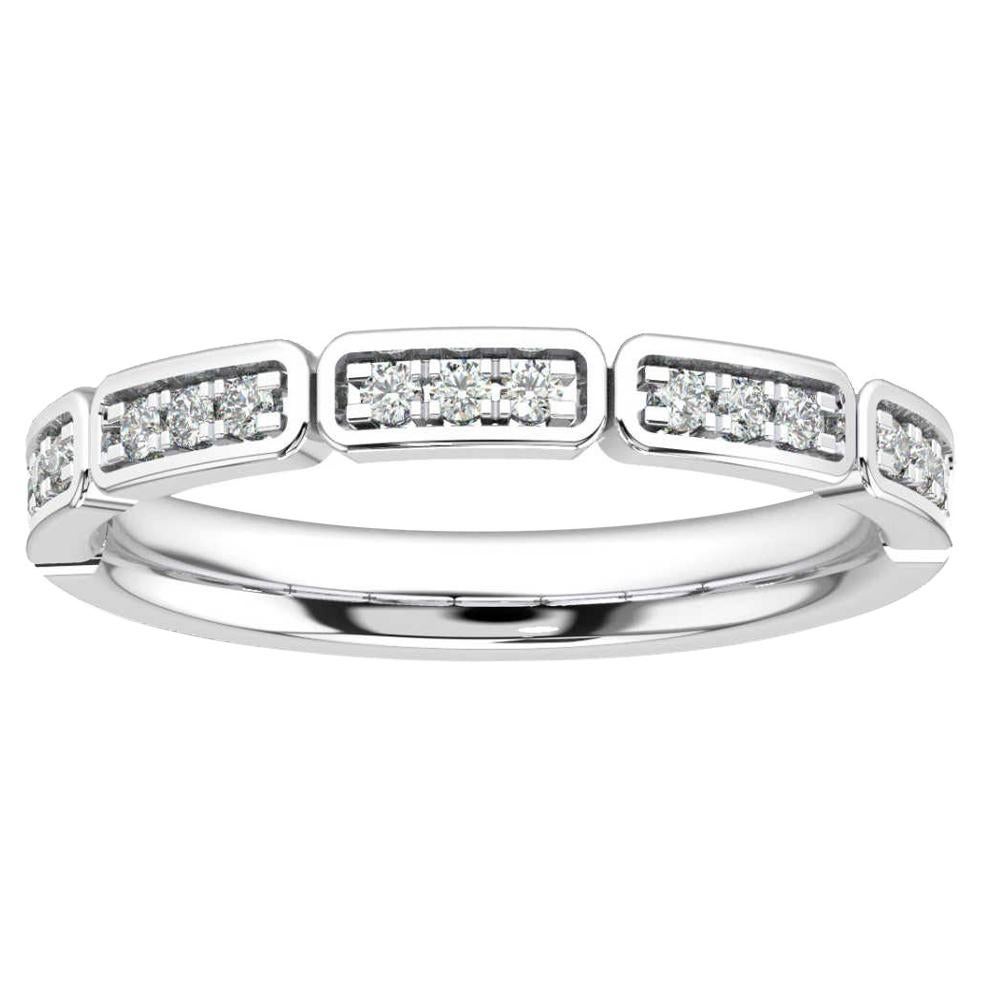 14 Karat White Gold Camila Diamond Ring '1/6 Carat' For Sale