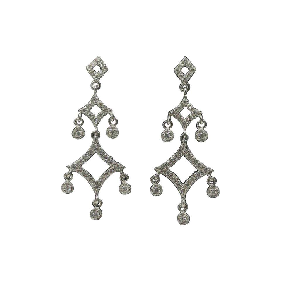 Versace silver earrings Clearance