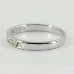 White Gold Diamond Channel Band Ring