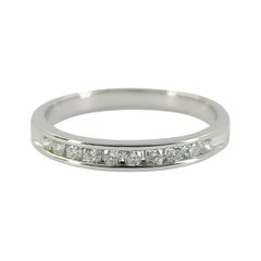 White Gold Diamond Channel Band Ring