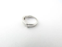 14 Karat White Gold Channel Set Diamond Band