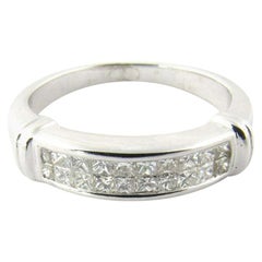 14 Karat White Gold Channel Set Diamond Band