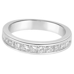 14 Karat White Gold Channel Set Diamond Ring