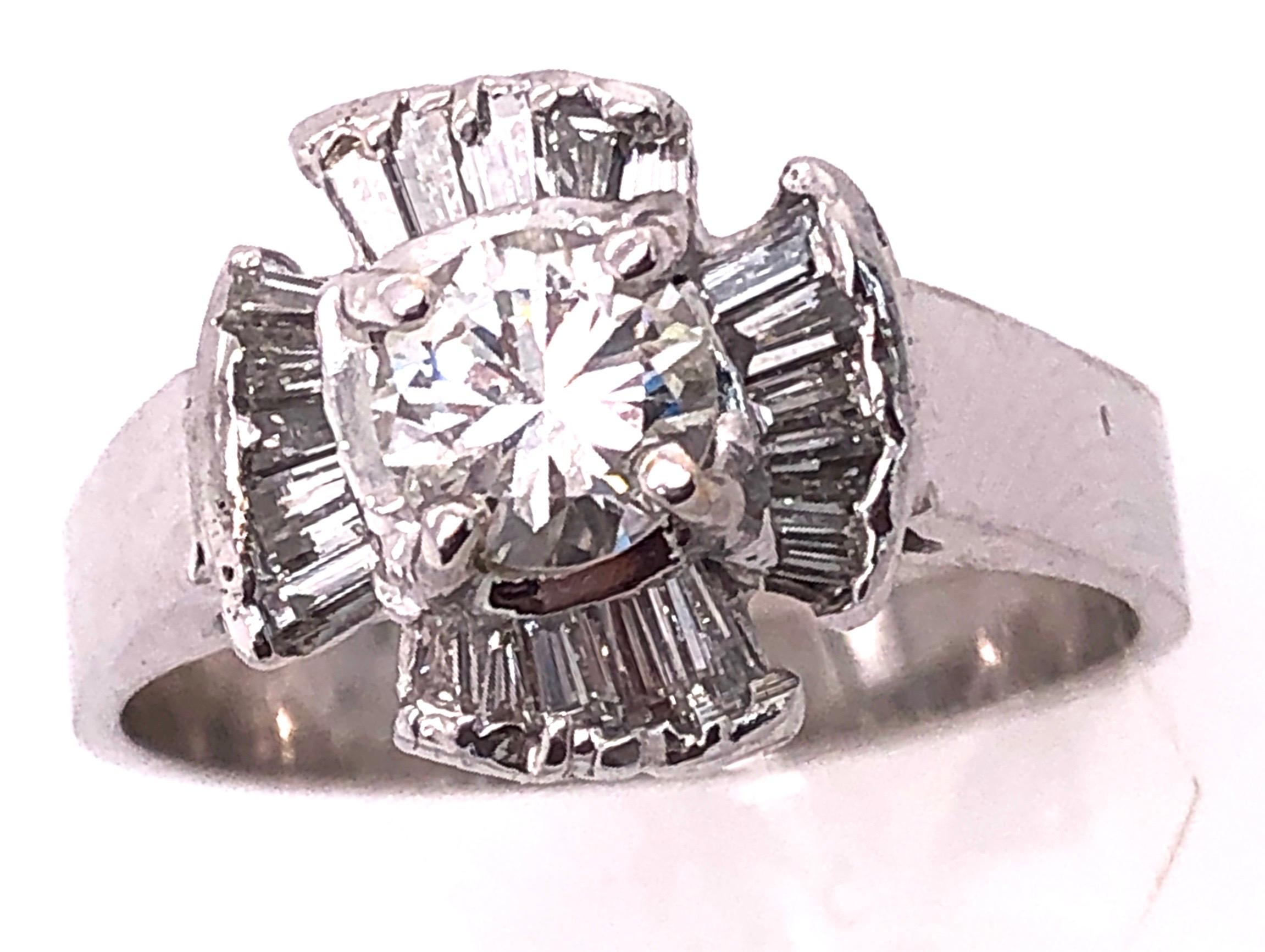 14 Karat white Gold Contemporary Ring with Diamonds 1.00 Total Diamond Weight.
Size 6.25
5.7 grams total weight.