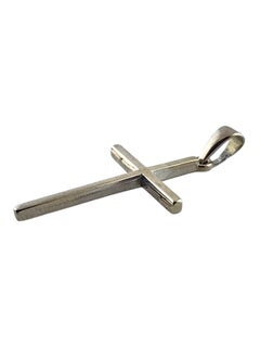 14 Karat White Gold Cross Pendant #19243