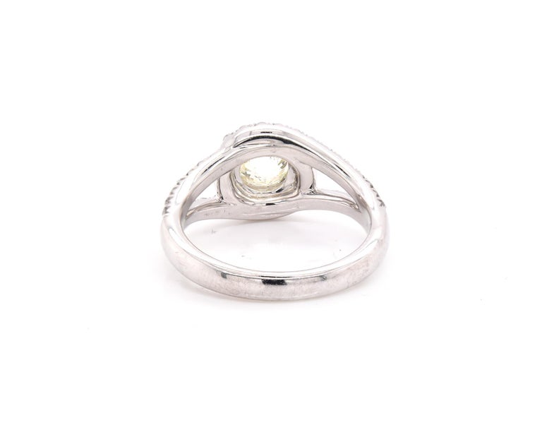 14 Karat White Gold Crown of Light Diamond Engagement Ring at - Main Image