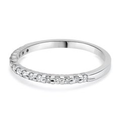 14 Karat White Gold Diamond Anniversary Band