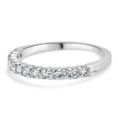 14 Karat White Gold Diamond Anniversary Band