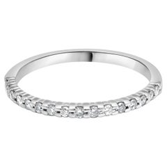 14 Karat White Gold Diamond Anniversary Band